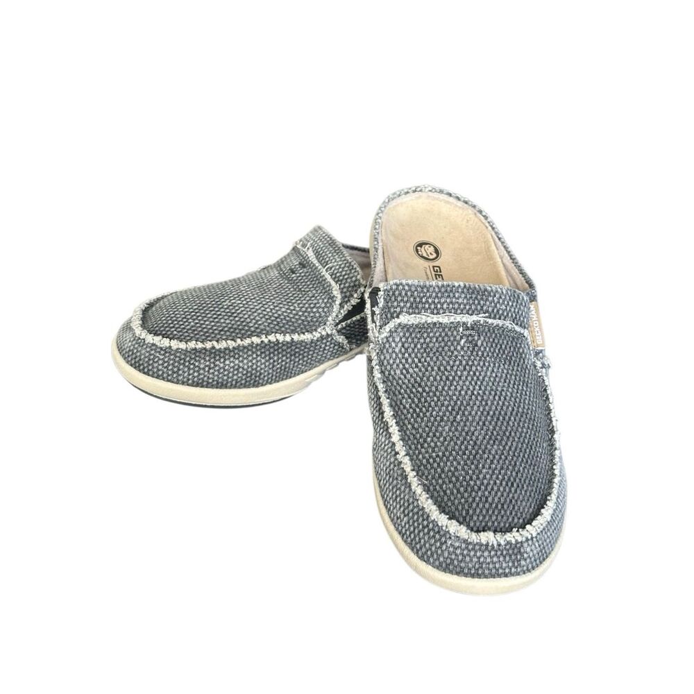 Gecko Man Men’s Black Gray Mules Clogs Size 8 M